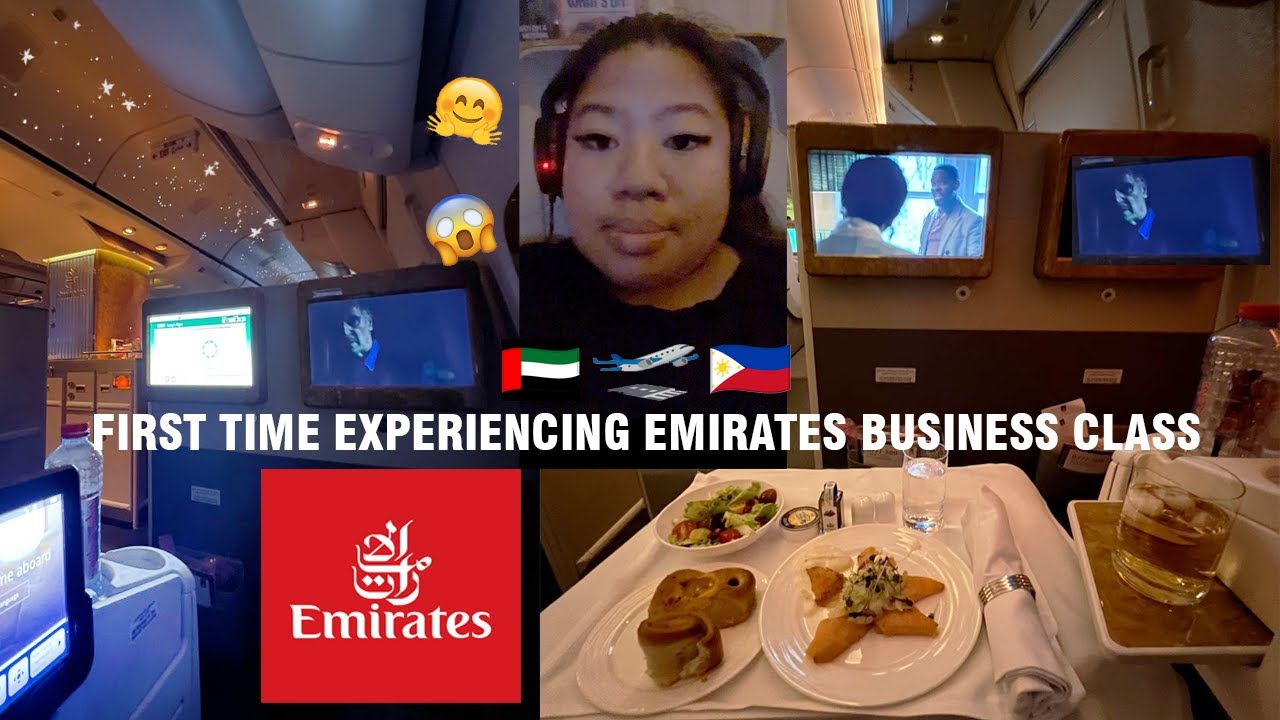 WHAT FLYING EMIRATES BUSINESS CLASS  🇦🇪 DUBAI TO 🇵🇭 MANILA FELT LIKE 👀| BOEING 777-300ER EK336
