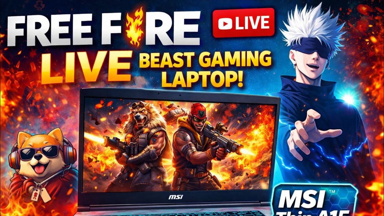 🌿 free fire live 🌿 playing br ranked 😎 2x awm speed game play 🎮 💻 on live- garena free fire