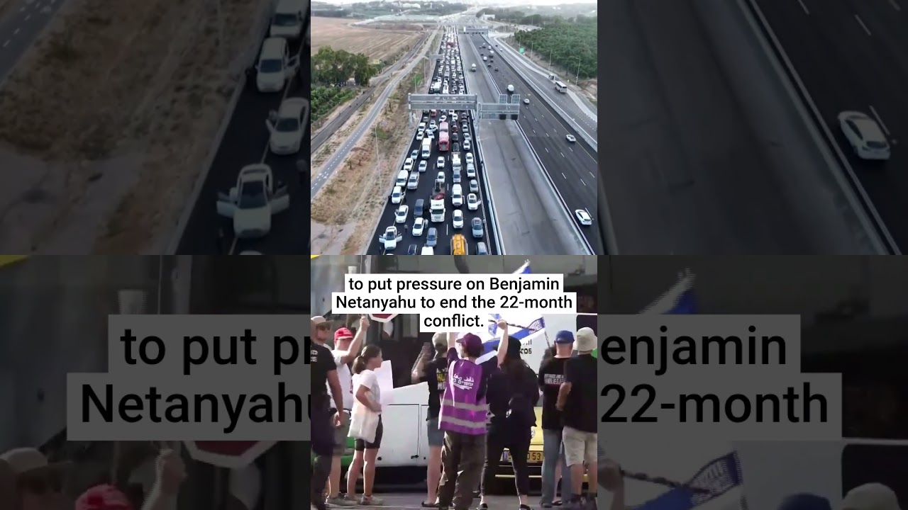Israeli protesters burn tires and block traffic as pressure grows for Netanyahu hostage deal