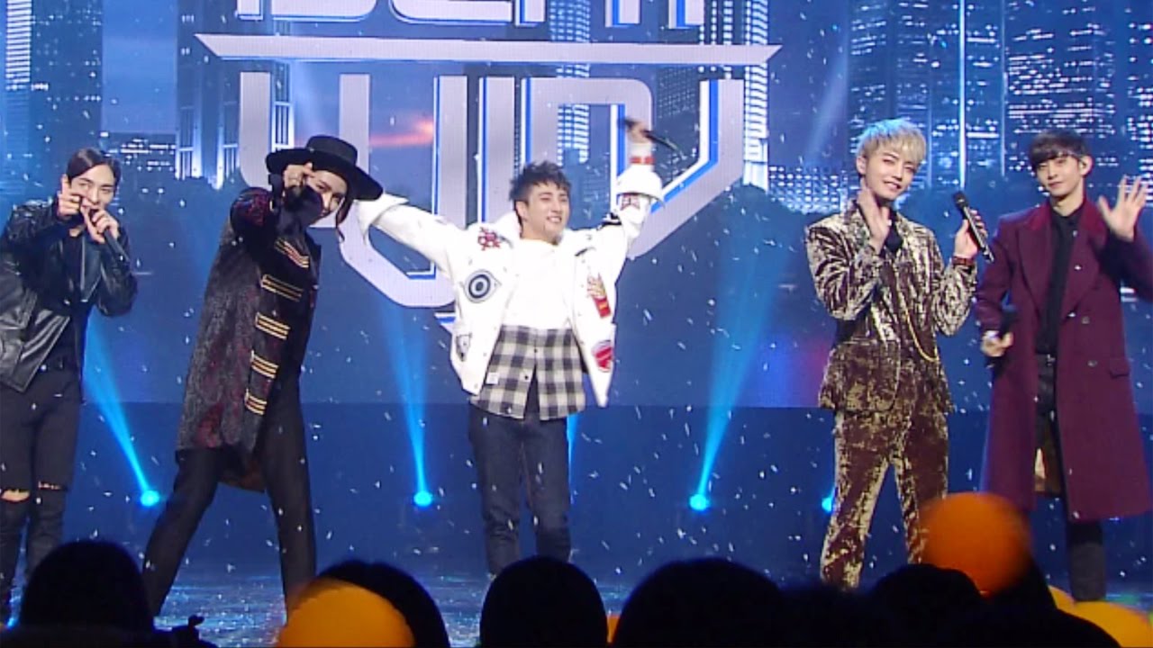 "МОЩНЫЙ" БИТВИН - Восходящее солнце (когда солнце встает) @ Popular Inkigayo 20170101