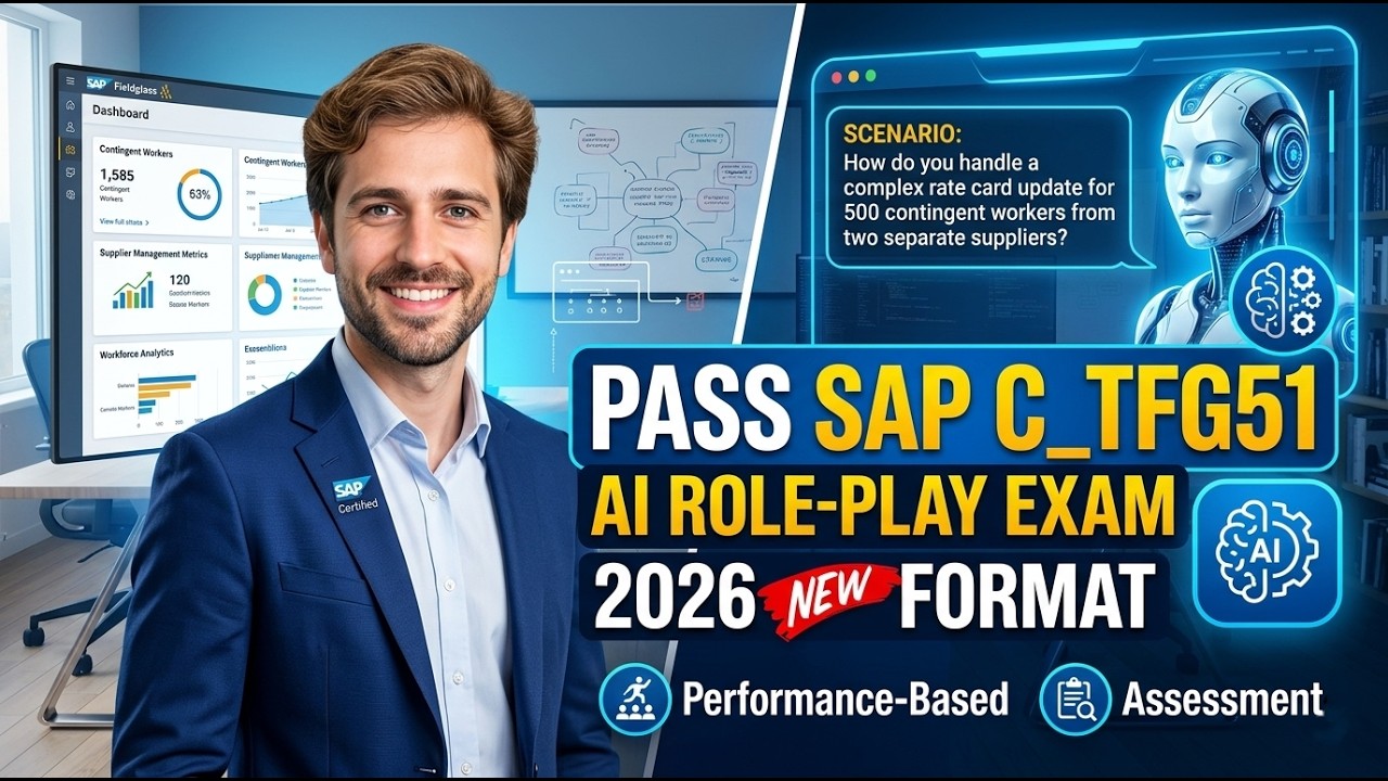 SAP C_TFG51 Exam Prep 2026 | SAP Fieldglass Contingent Workforce Management AI Role-Play Scenarios