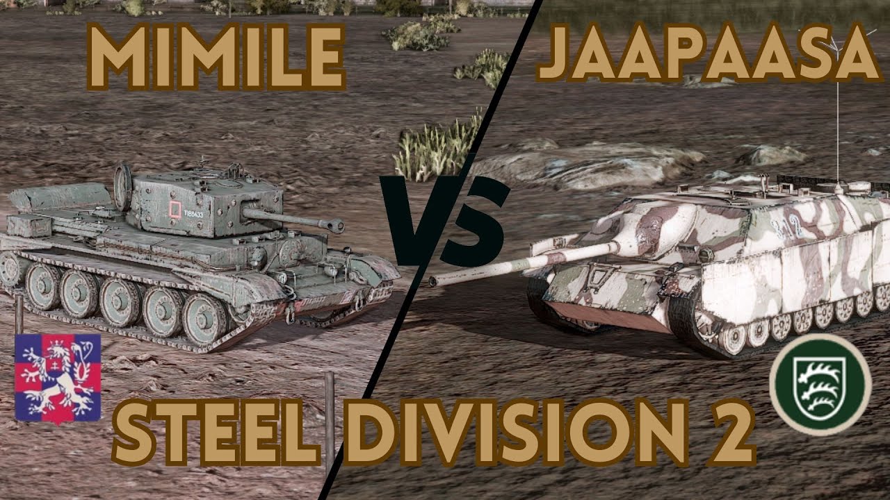 UN VÉRITABLE CIMETIÈRE DE BLINDÉS ! [CIABG] Mimile VS [KGW] Jaapaasa || Steel Division 2 FR
