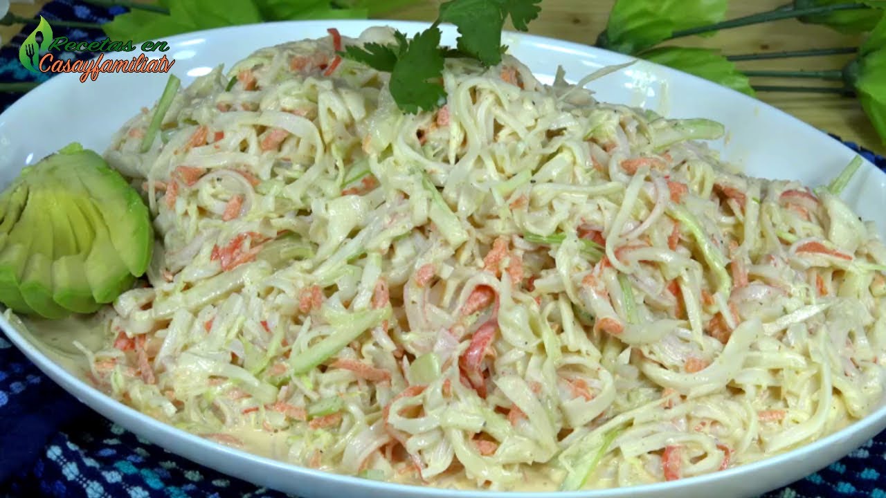 Receta para hacer ENSALADA DE SURIMI CON PEPINO y MAYONESA !! COCINA ideal para NEGOCIOS RENTABLES