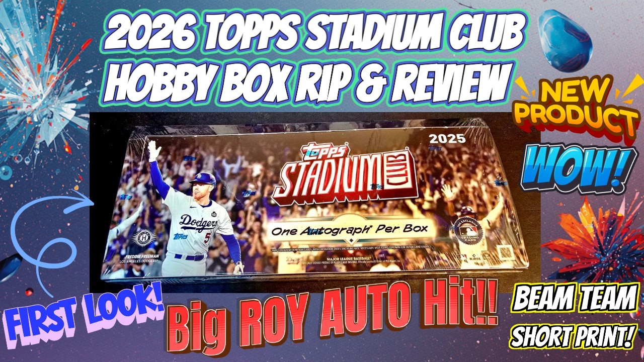 🚨BIG ROOKIE AUTO HIT + SHORT PRINT BEAM TEAM🚨LOADED BOX of 2025 TOPPS STADIUM CLUB HOBBY BOX