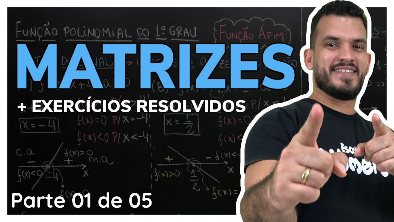 Matrizes + Exercícios resolvidos | Aula 01 de 05