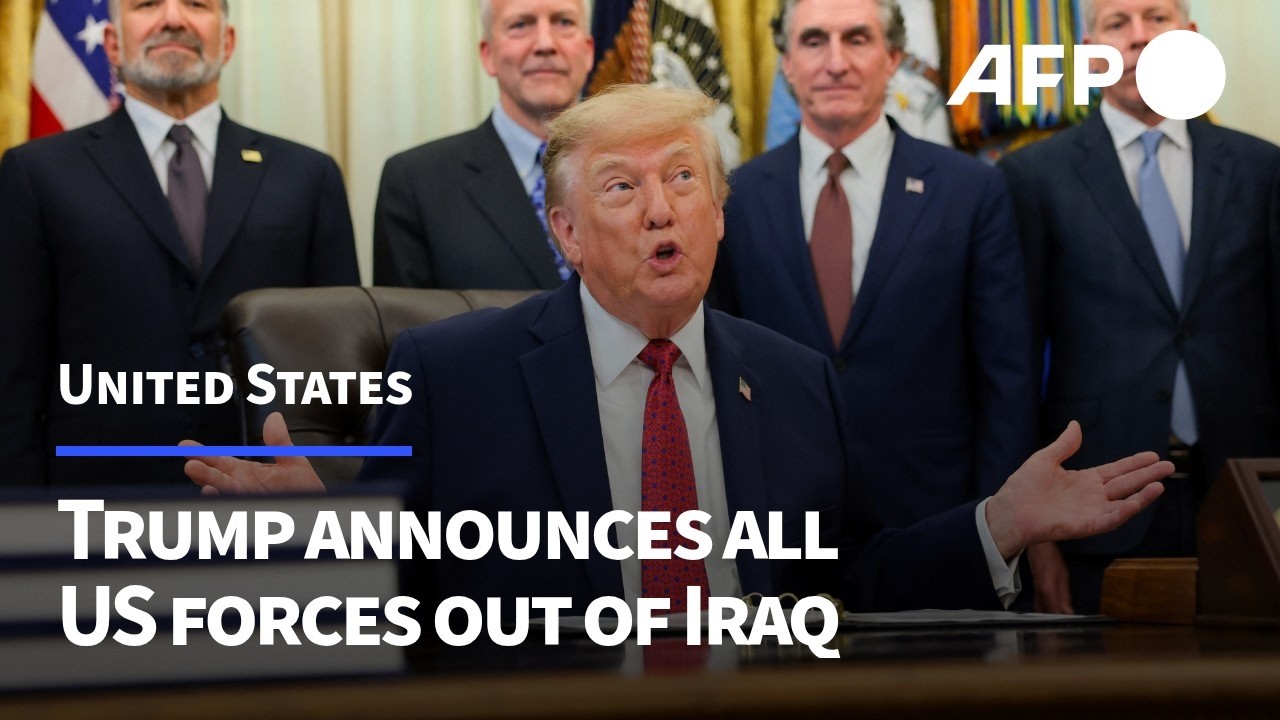 Trump announces withdrawal of American forces in Iraq | AFP