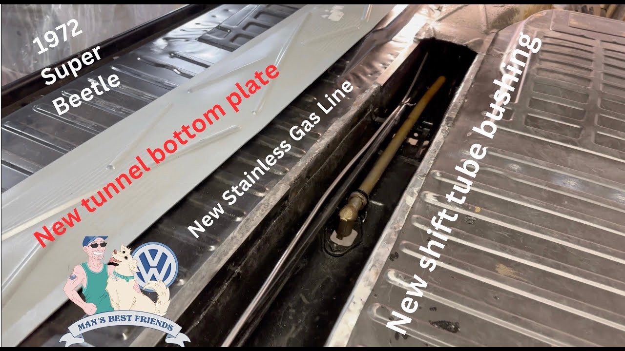 1972 VW Super Beetle - New gas line , shift rod bushing, tunnel bottom mod for 1972 VW Super Beetle
