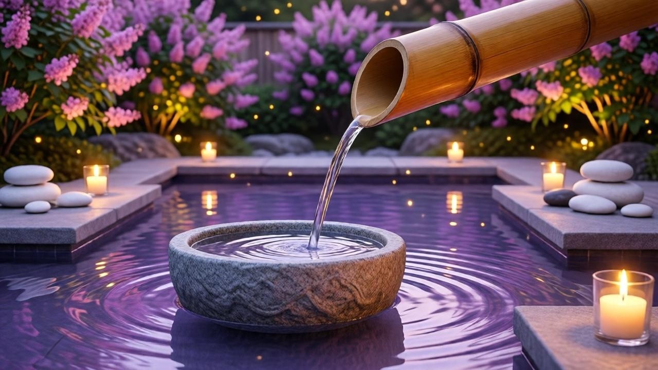 Ultimate Sleep Music - Beat Depression & Anxiety, Bamboo Water Fountain + Healing Piano Music