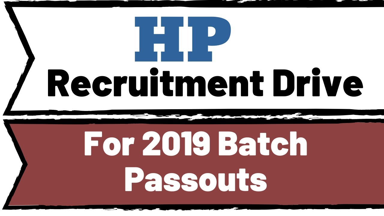 HP Off Campus Drive 2019 (Check Description for Link)