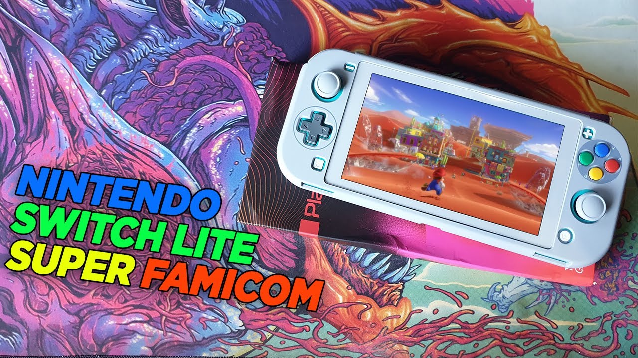 CHEGOU!!! Capa Para Nintendo Switch Lite PlayVital SUPER FAMICOM SNES