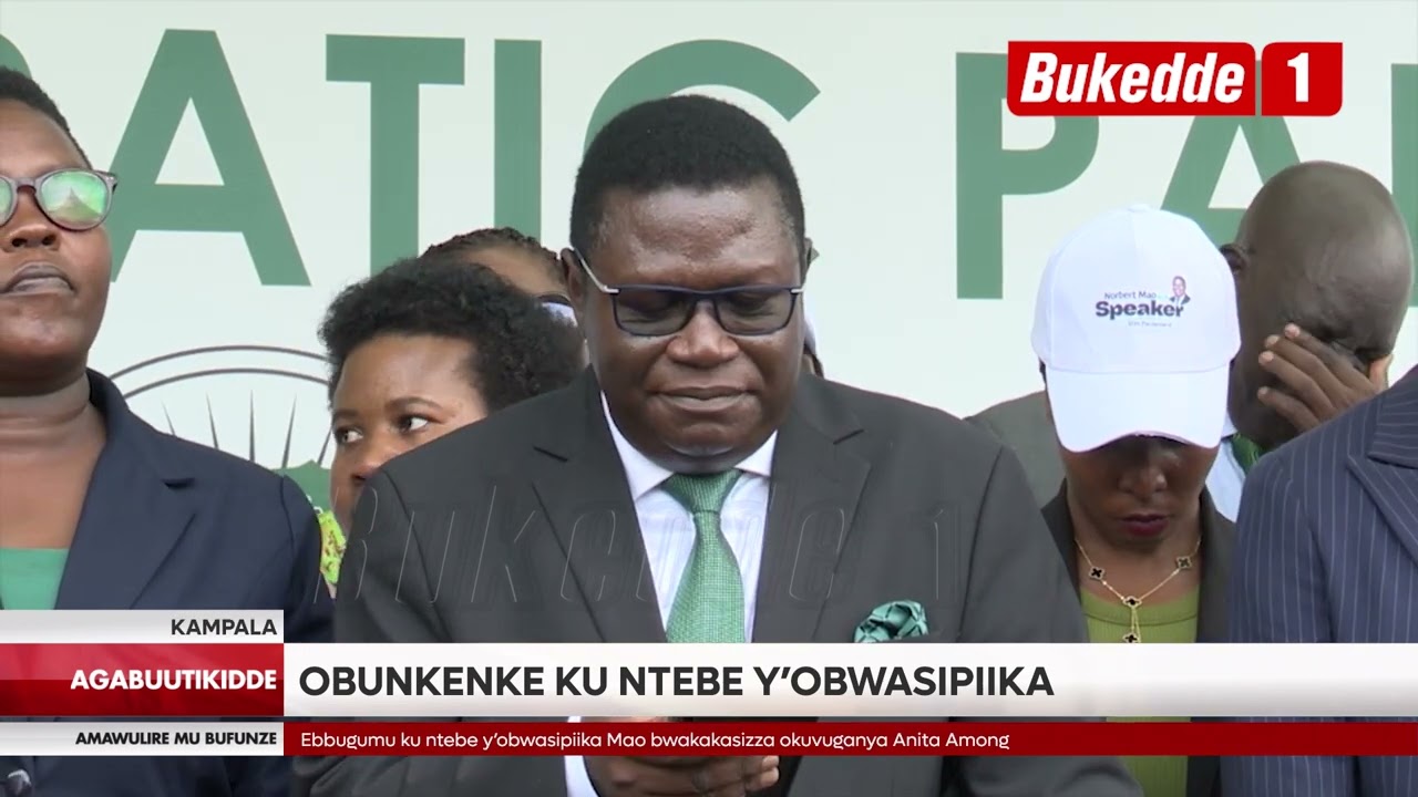 Agabuutikidde:Obunkeenke ku bwa Sipiika bwa Paalamentii  Minisita Mao abotodde ekyaama  Waakuvugany