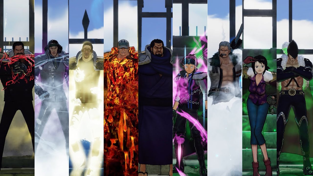 One Piece Pirate Warriors 4 - All Marines Skills & Ultimate Attacks