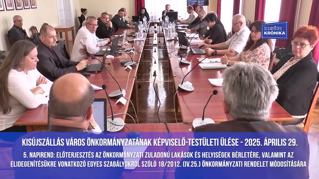 Kisújszállás Város Önkormányzatának képviselő-testületi ülése - 2025. április 29. - 1. rész