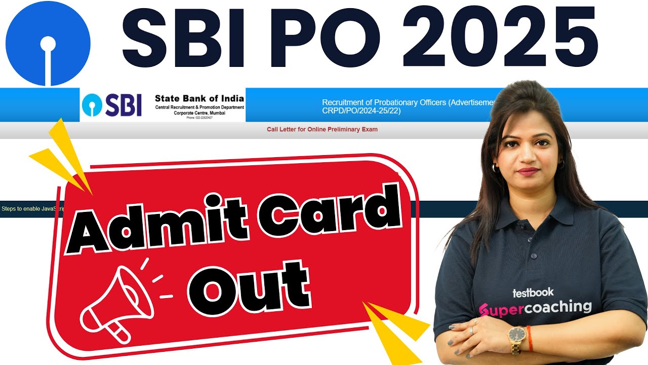 SBI PO 2025 Admit Card Out | How to Download SBI PO Admit Card | SBI PO Pre 2025 Admit Card Released