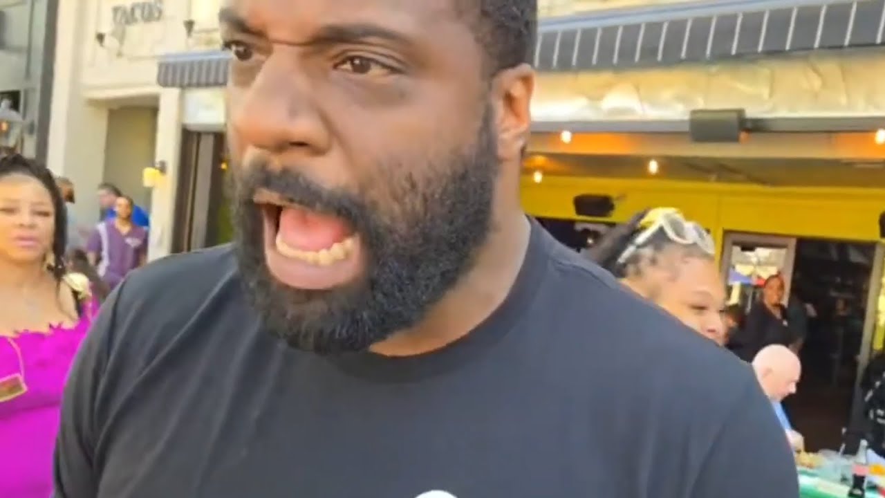 Giant Darren Gets in My Face & Tries to Intimidate Me to Leave the Public Sidewalk for Recording!