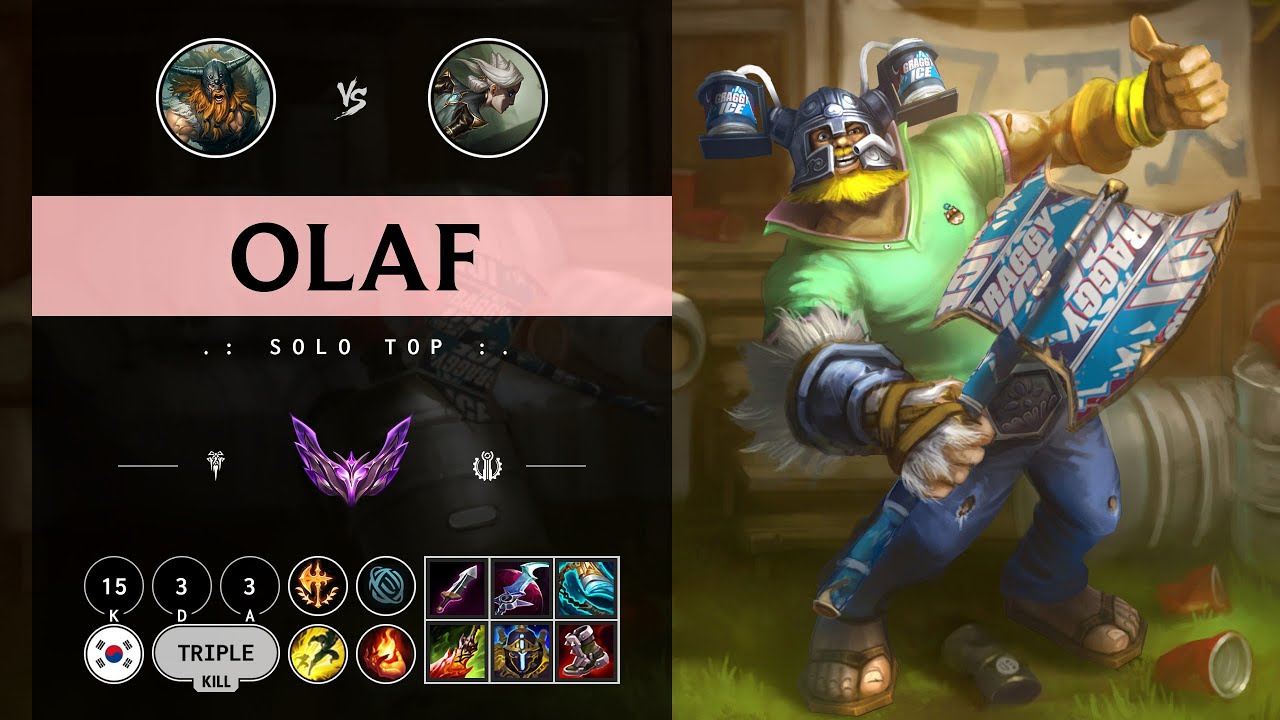 Olaf Top vs Camille - KR Master Patch 14.11