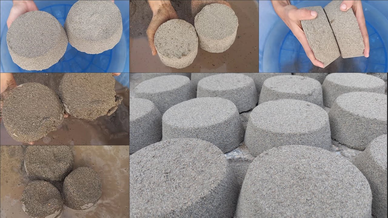 Asmr:💯Pure Sand Bowls Smashing/Crumbling/Dipping In Water💦