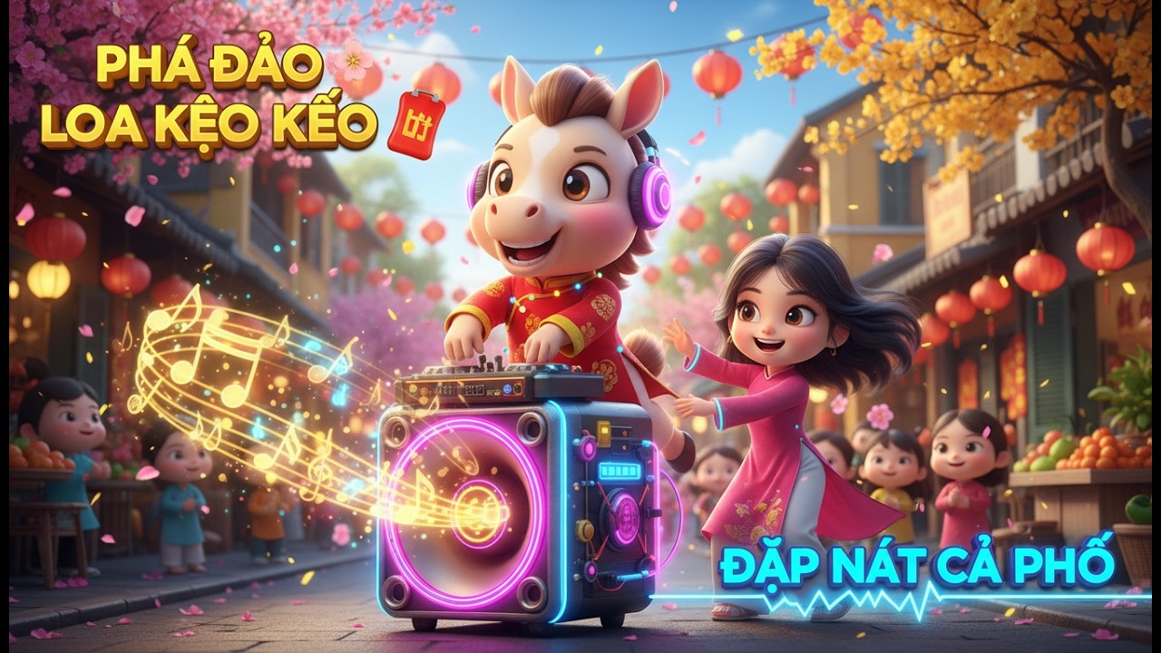 Nhạc Xuân 2026  Phá Đảo  Loa Kẹo Kéo 🧧 Bản Remix Bính Ngọ Dập Nát Cả Phố