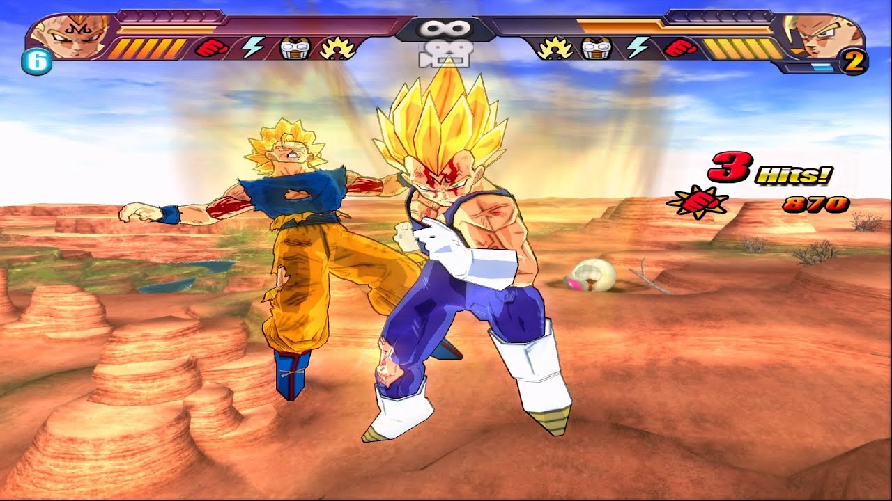 【DUAL TAS】Majin Vegeta VS Goku SSJ2 | DBZ: Budokai Tenkaichi 3