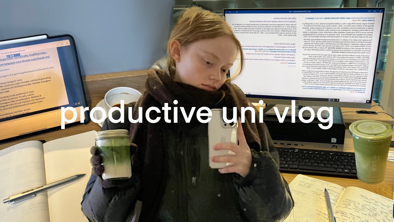 UNI VLOG 🎧 выпускные экзамены, написание эссе, 6 утра и продуктивные дни в библиотеке