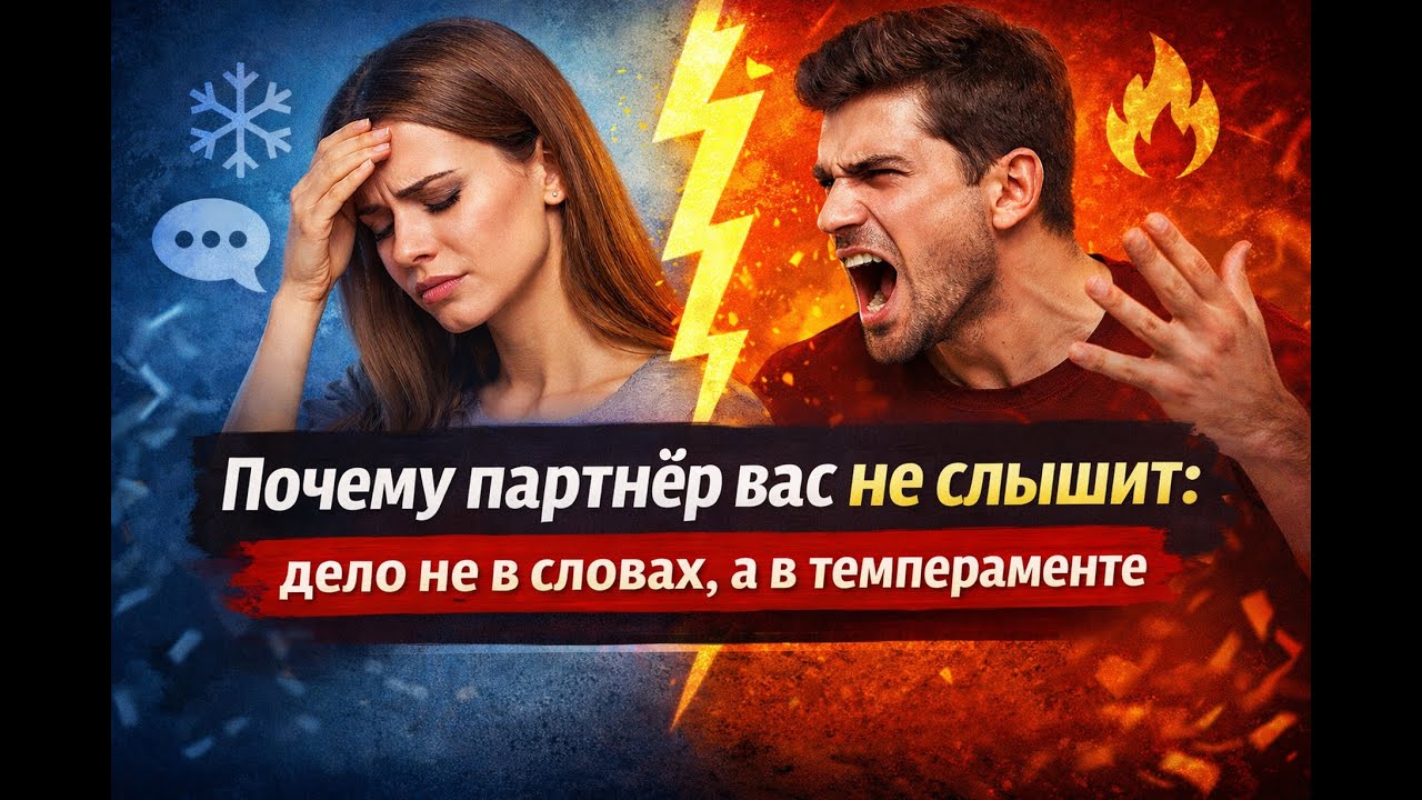 Почему партнёр вас не слышит? Дело не в словах, а в темпераменте!
