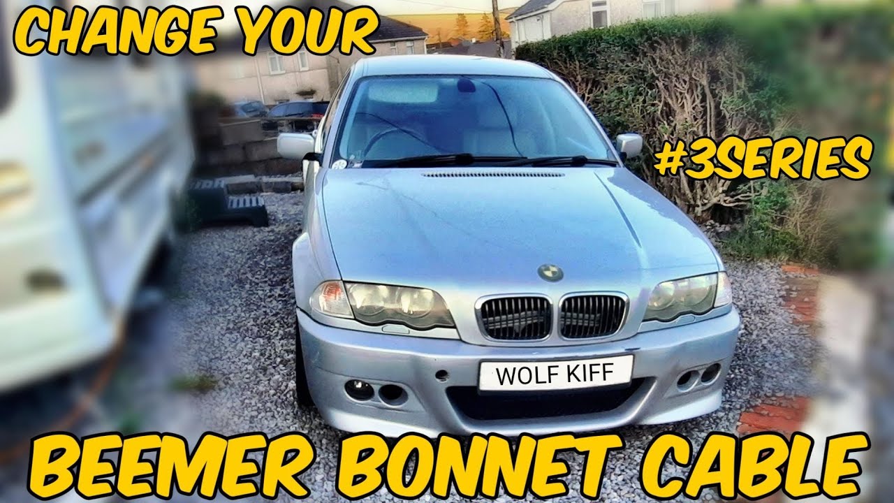How to replace a BMW 3 series, E46, Bonnet cable - handle side #bmw #car #cars #e46 #diy #howto
