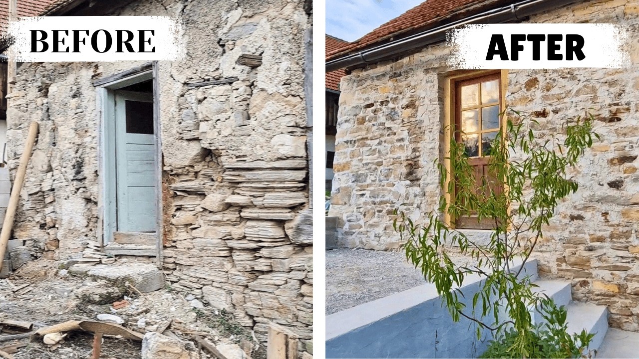 Ivy DESTROYED Our Limestone Kitchen Wall: 1-Year Reconstruction
