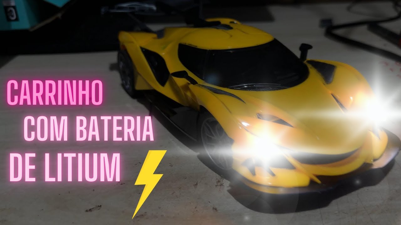 Transformei Um Carrinho Simples em Uma Máquina Potente com Bateria de Lítio