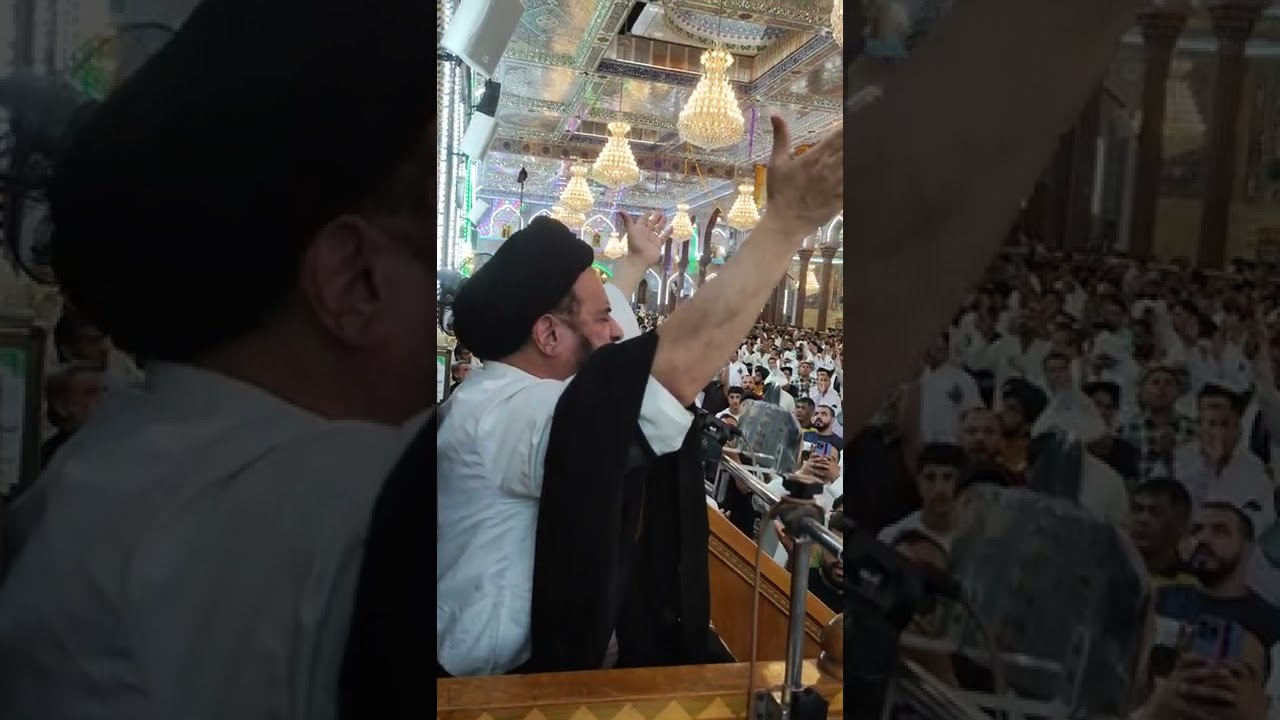 السيد الفالي عند صحن الامام الحسين ع 2022/7/10