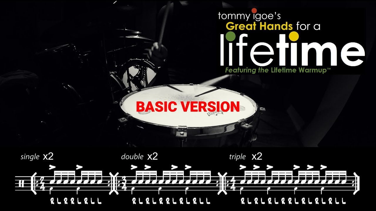 Tommy Igoe's Lifetime Warmup Basic Version - Por Federico Castrogiovanni