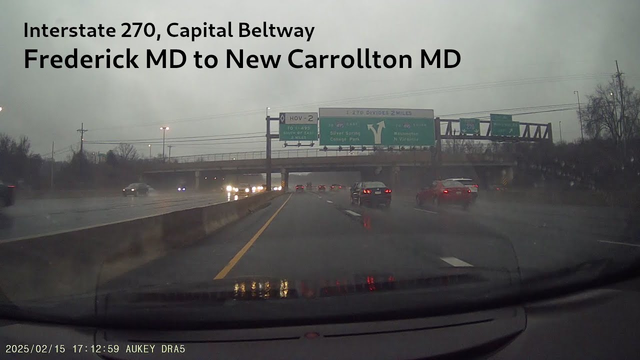 I-270, Capital Beltway: Frederick MD to New Carrollton MD