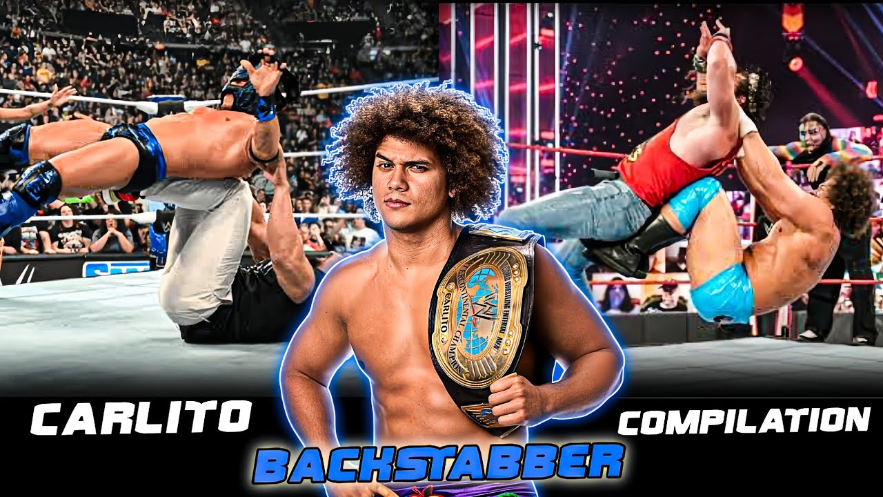 Carlito Backstabber Compilation | Madness in WWE! 🍏