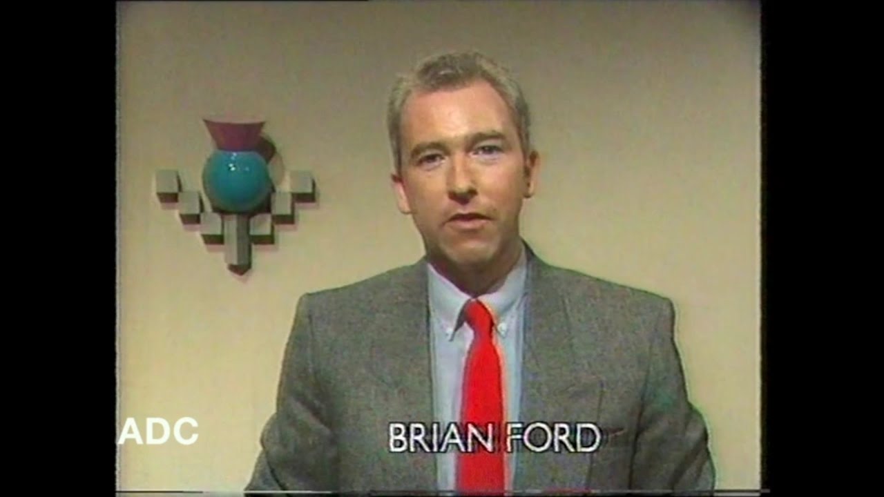 Scottish TV closedown announcer Brian Ford in-vision 14th August 1987 8 of 8