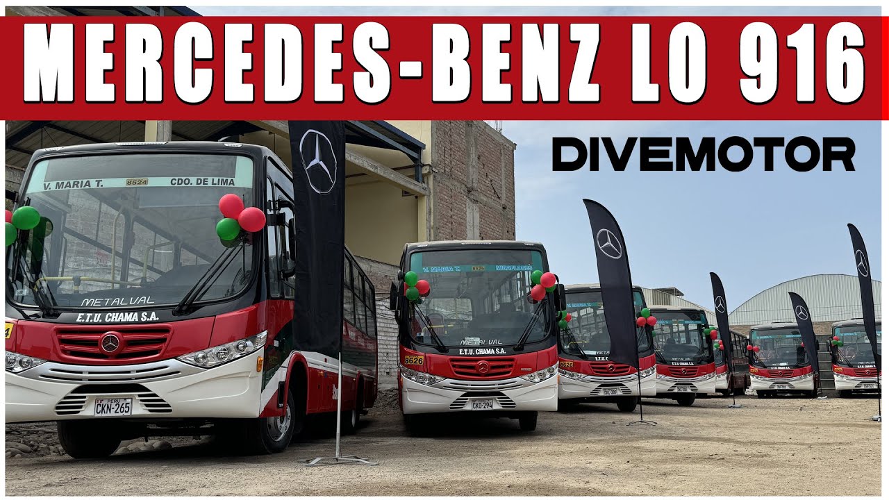 Divemotor entrega 15 buses Mercedes-Benz LO 916 a la empresa 'CHAMA'