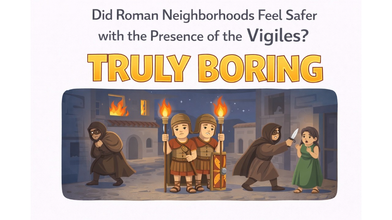 The Sleepy Historian | Did Roman Neighborhoods Feel Safer with the Presence of the Vigiles?