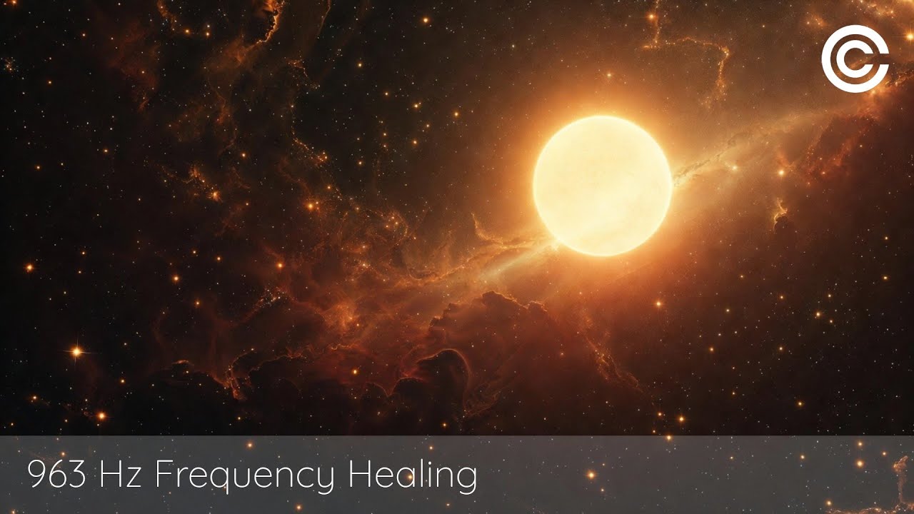 963 Hz God Frequency | 1 Hour | Deep Healing Sleep & Spiritual Freedom