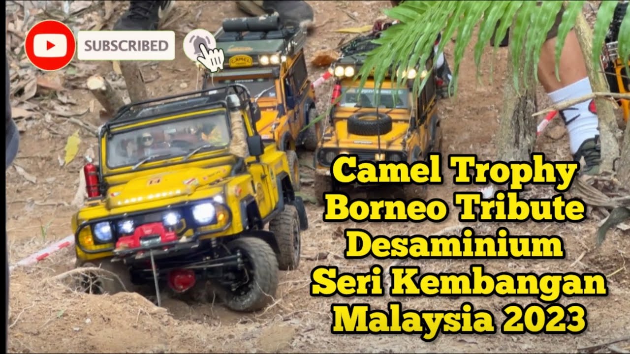 D90 D110 D1RC Camel Trophy Borneo Tribute Desaminium Seri Kambangan Malaysia 2023 RC Crawler Extreme