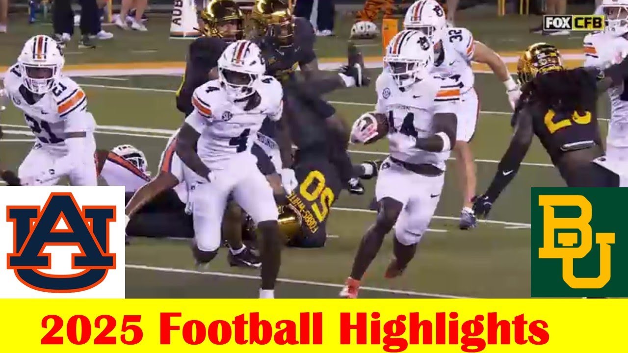Auburn vs Baylor Football Game Highlights 8 29 2025