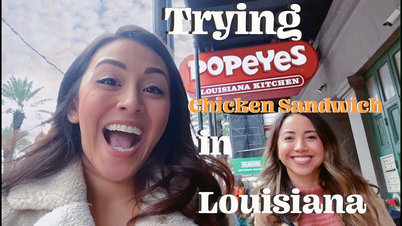 Trying the Popeye's Chicken Sandwich in Louisiana!!