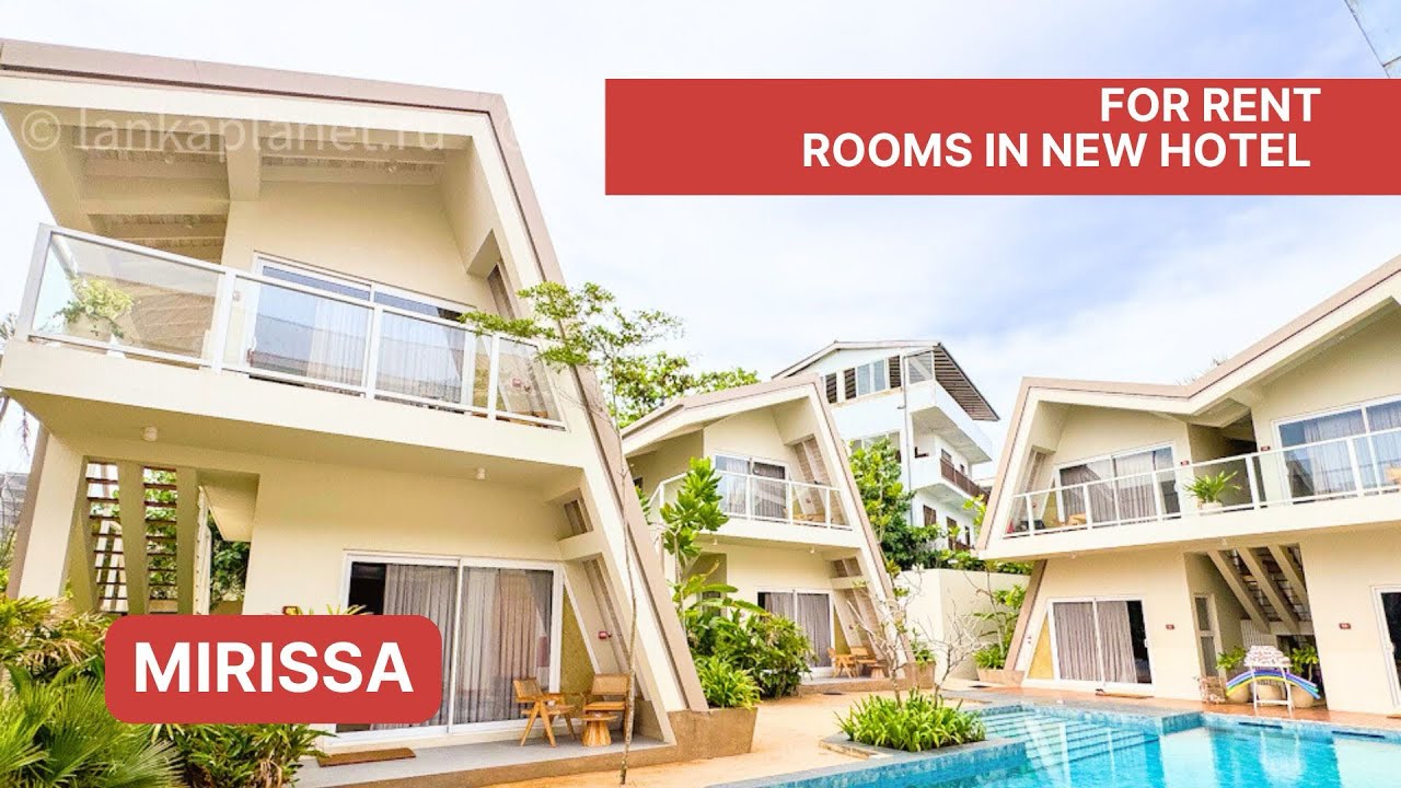 Rooms in new hotel, Mirissa, Sri Lanka