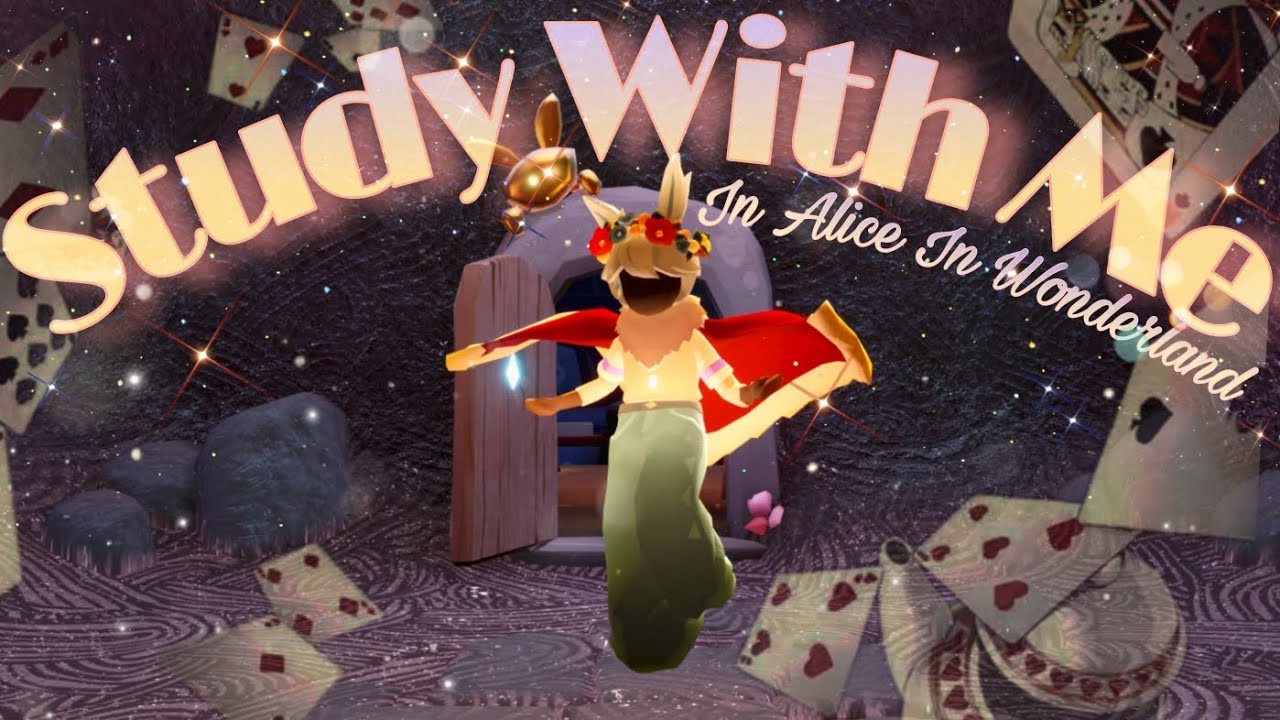 Study With Me In Alice In Wonderland 🍰 With Lofi Music ✨ Sky Cotl