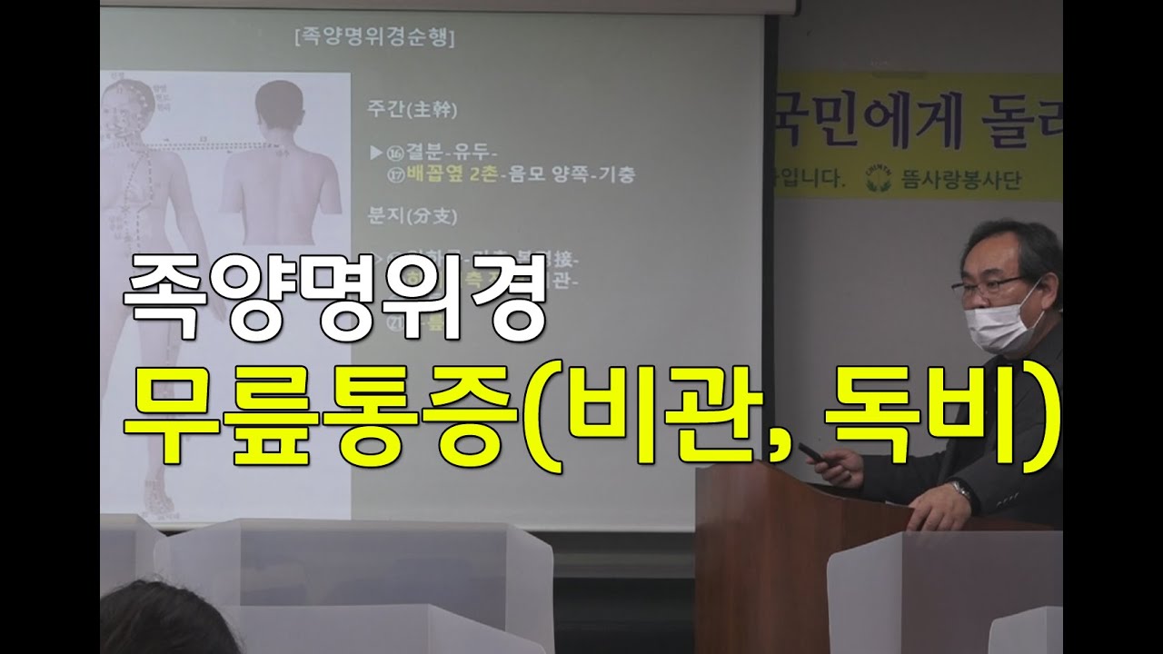 김효열 교수의 경락이야기(족양명위경) - 무릎통증(비관, 독비)