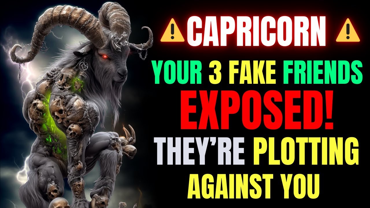 ♑⚠️ CAPRICORN EXPOSED — THE THREE FAKE FRIENDS SECRETLY PLOTTING AGAINST YOU