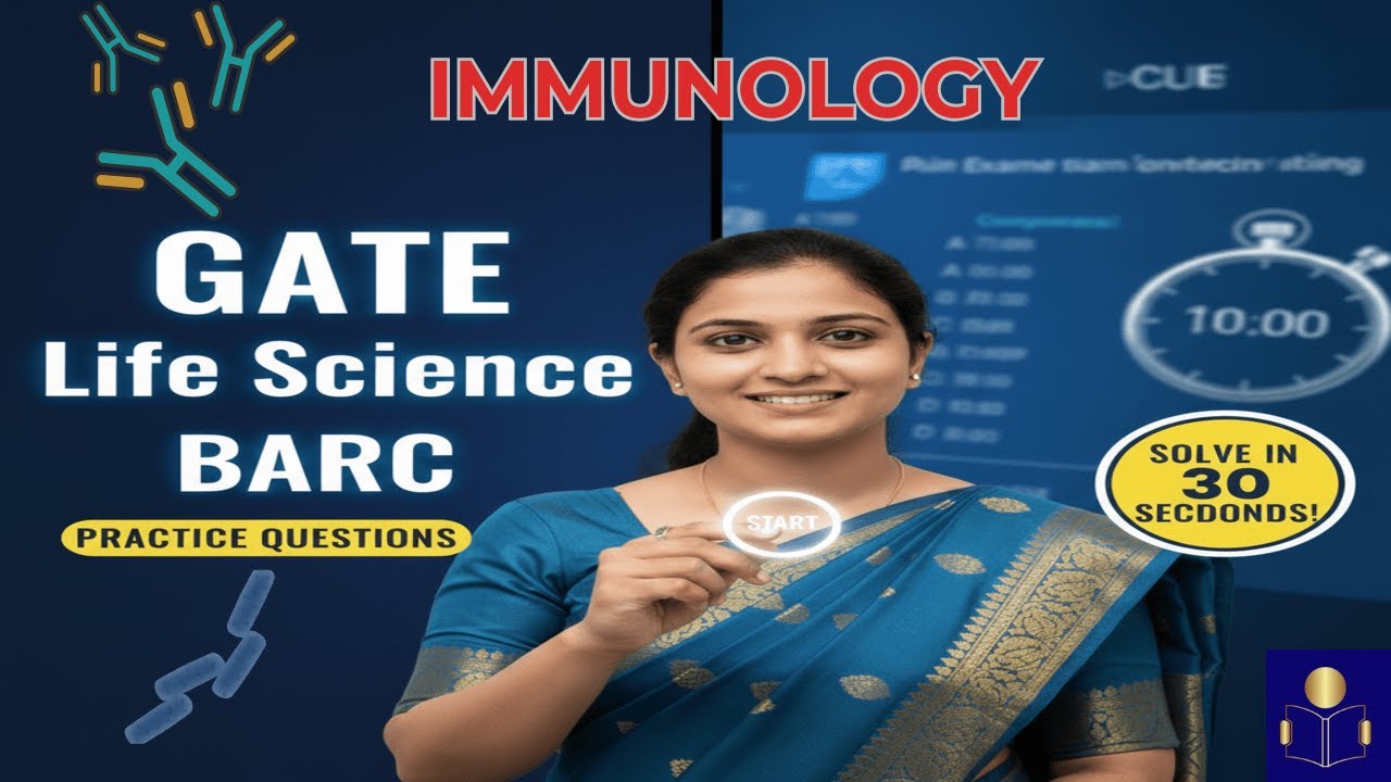 Immunology MCQ Practice | GATE • BARC • IIT JAM | Concept-Based Questions