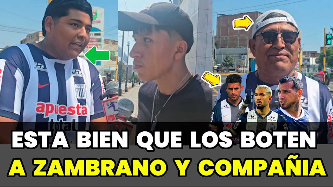 Hinchas de Alianza Lima comentan sobre la denuncia contra Carlos Zambrano, Miguel Trauco y Peña