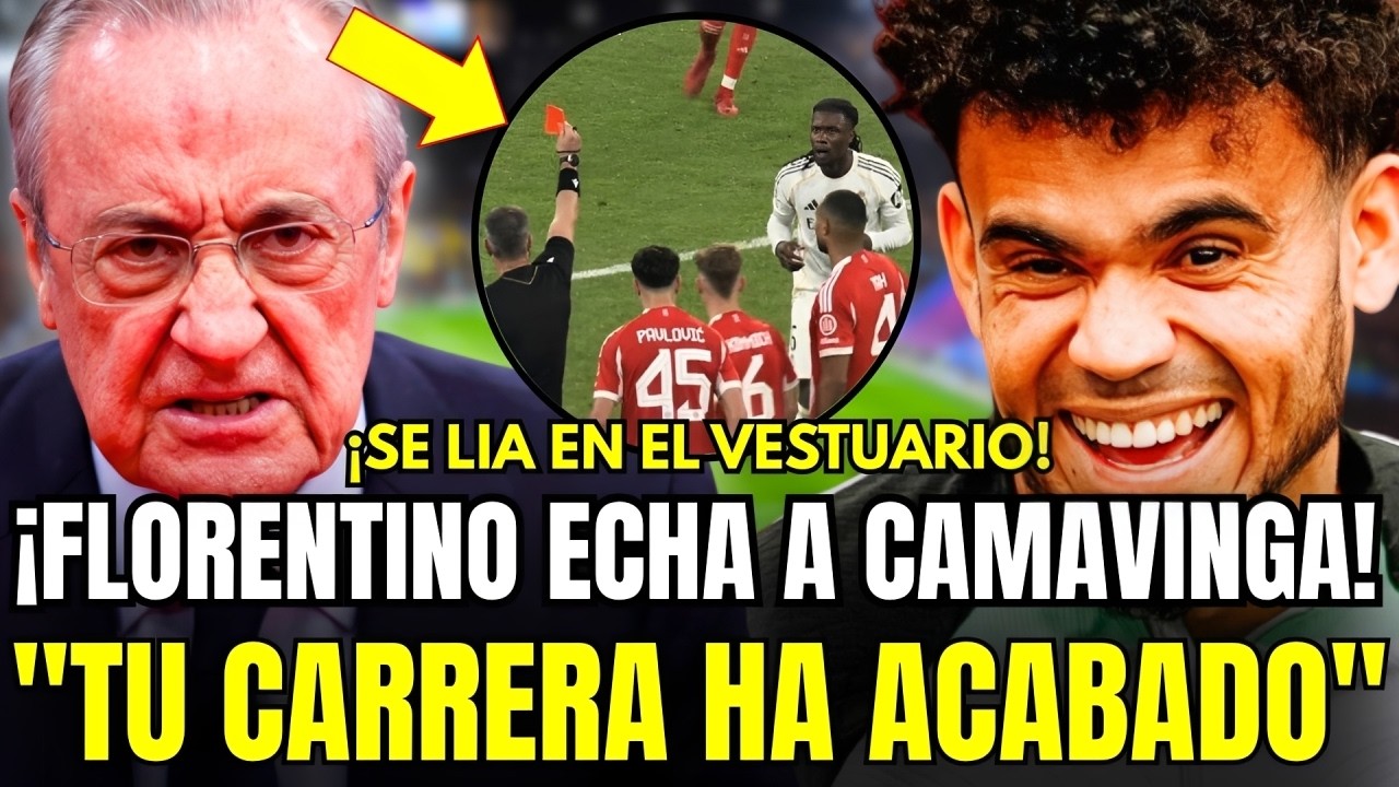 🚨ESC&Aacute;NDALO TOTAL: FLORENTINO BAJA AL VESTUARIO Y EXPULSA A CAMAVINGA TRAS LA DERROTA EN M&Uacute;NICH
