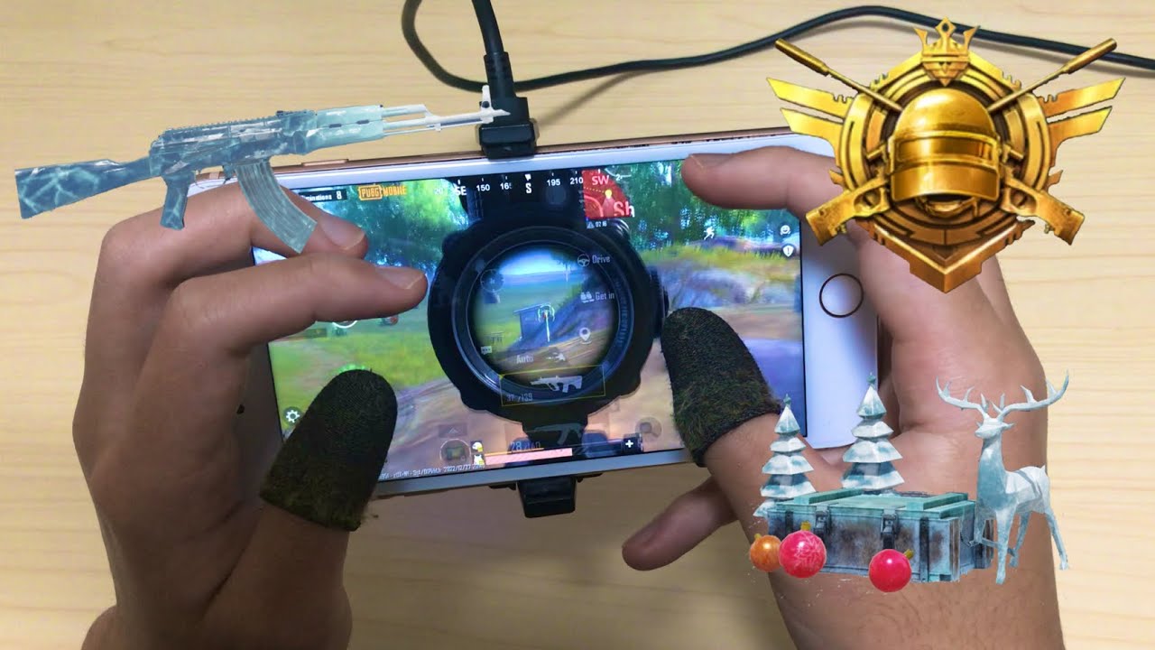 Best iPhone8 Handcam | 5Finger Claw SOLOvsSQUAD |  NEW😱Sensitivity&SETTINGS PUBGMOBILE