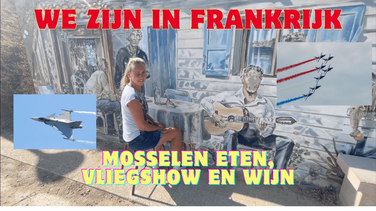 We zijn aangekomen in Frankrijk. Spontane stop… en ineens vlogen de straaljagers over ons hoofd!