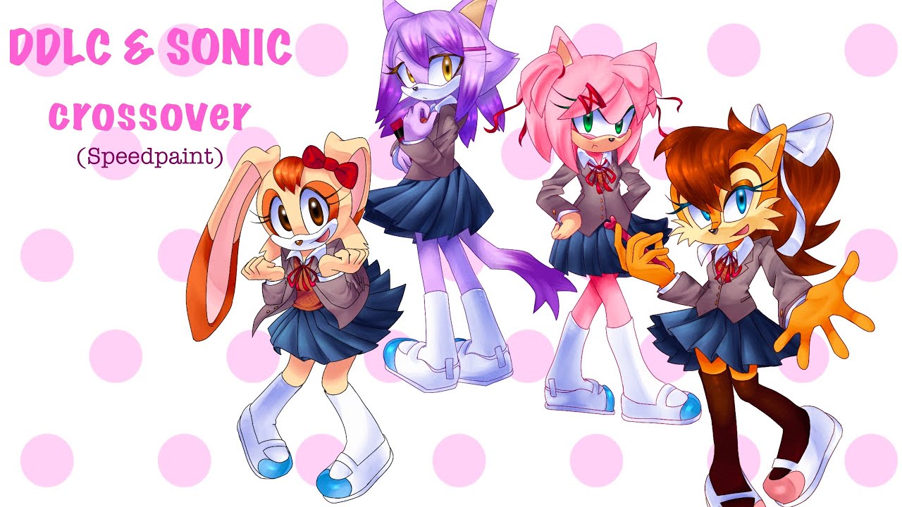 DDLC & Sonic Crossover Speedpaint!