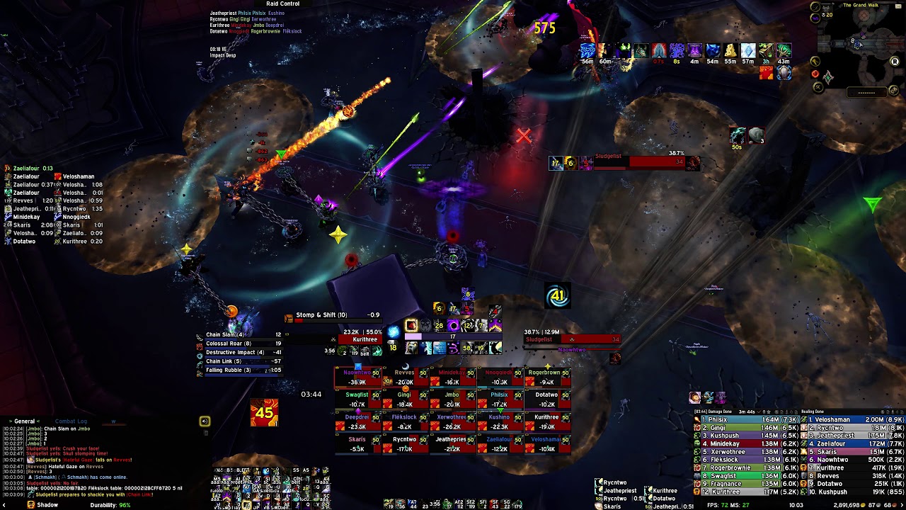 Echo vs Mythic Sludgefist (World Second) - Kuriisu shadow priest PoV